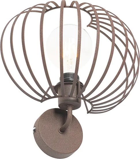 Designerska lampa ścienna rdzawobrązowa 30 cm - Johanna