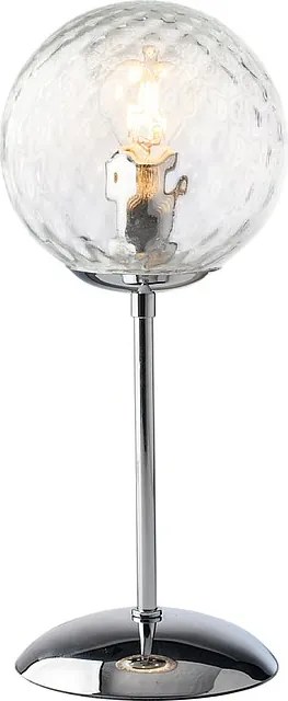 Lampa stołowa Demetra z polerowanego chromowanego żelaza 1 światło H.32 Ø13 BL279-LT-CR