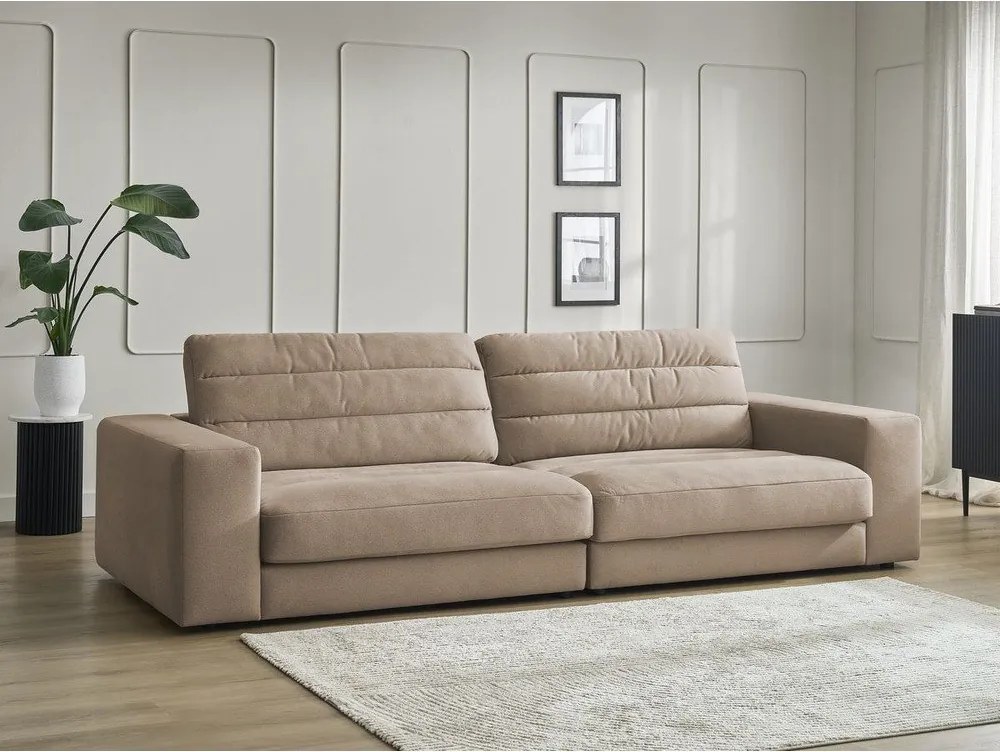 Szarobrązowa aksamitna sofa 276 cm Sierra – Bobochic Paris