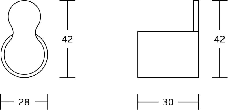 Mexen Base haczyk na ręcznik, czarny - 7088235-70
