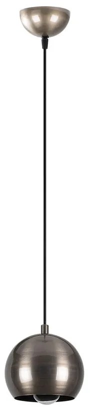 Lampa wisząca w kolorze srebra z metalowym kloszem ø 30 cm Berceste – Opviq lights