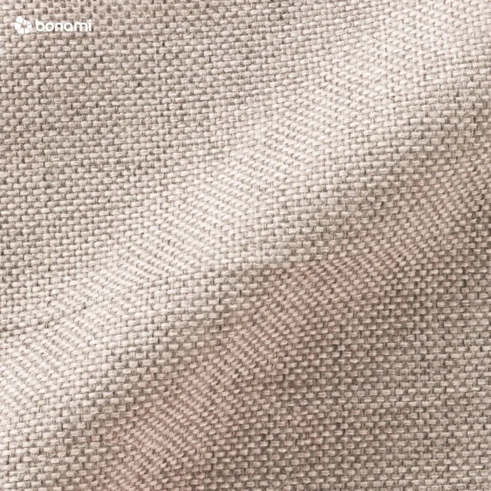 Beżowe tapicerowane łóżko dwuosobowe ze schowkiem ze stelażem 140x200 cm Juniper – Mazzini Beds