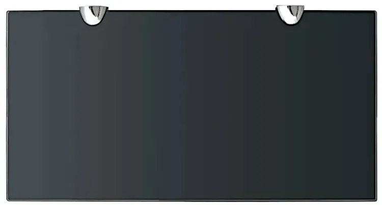 Elegancka czarna szklana półka 40x20 - Imker