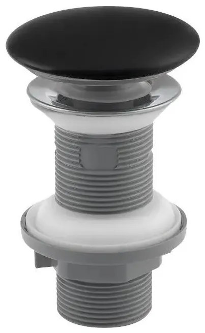 Isvea - odpływ umywalkowy, średnica 7,2 cm, czarny mat