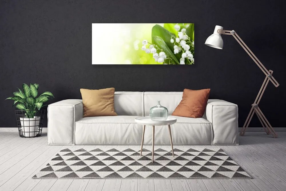 Obraz Canvas Konwalie Liście Kwiaty Łąka