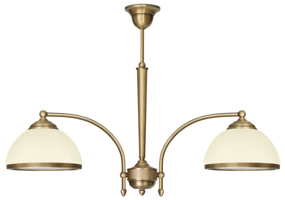 Żyrandol mosiężny dwupłomienny YR-S2E