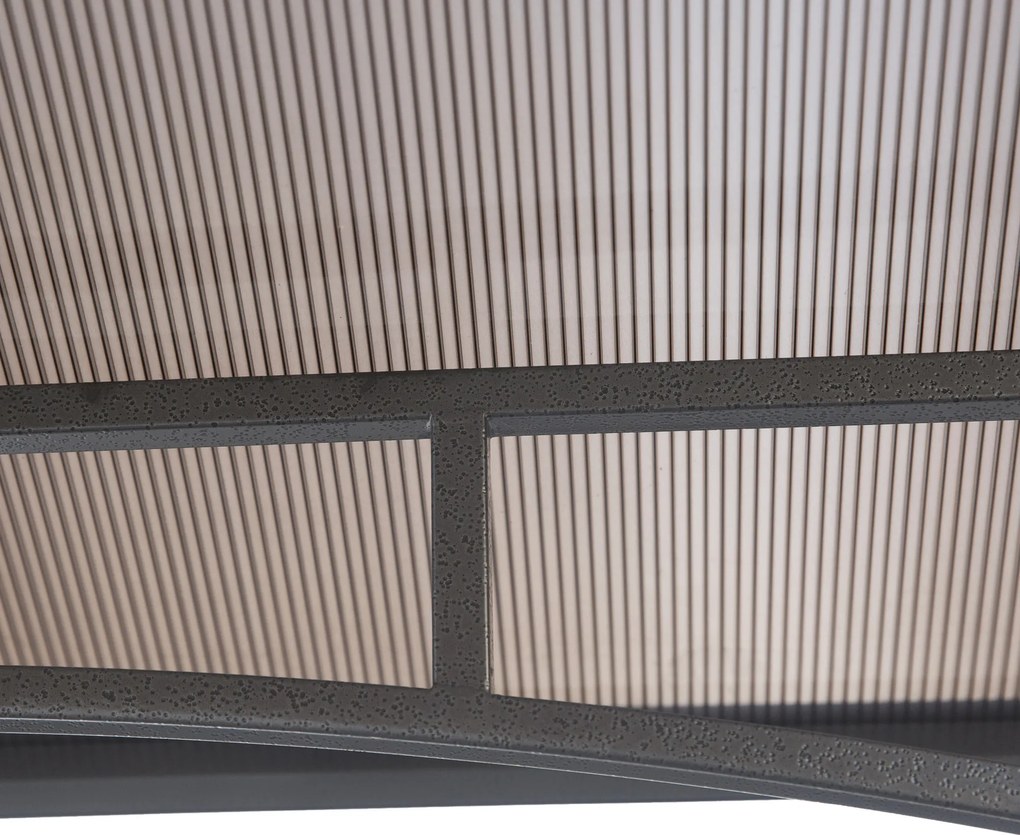 Outsunny Pawilon grillowy z dachem ognioodpornym 2,5 x 1,5 m wiata grillowa z 2 półkami stal PC