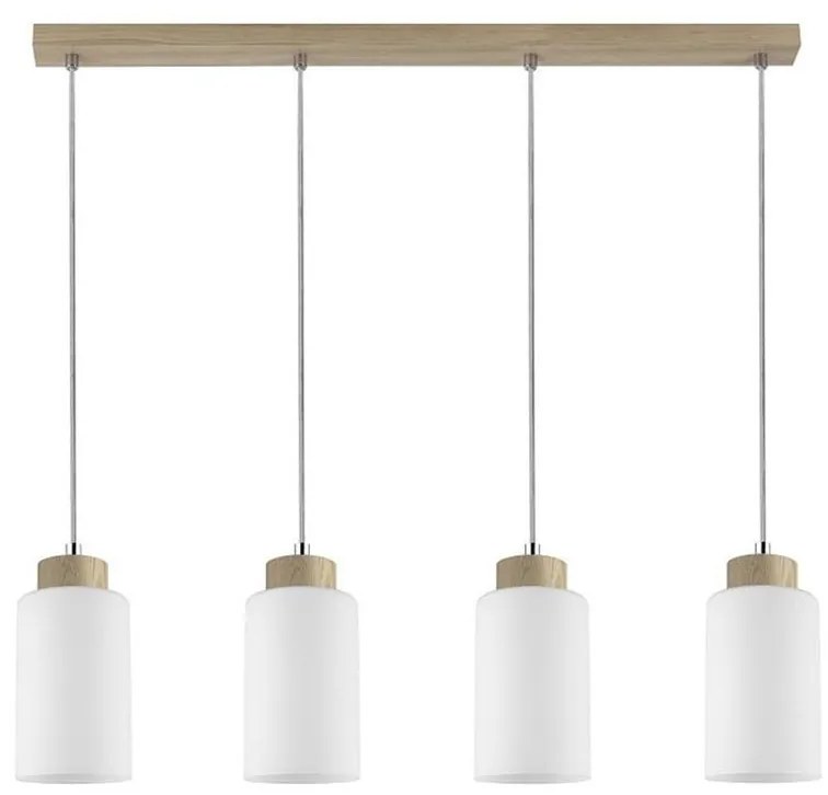 Spot-Light 1720474 - Lampa wisząca BOSCO 4xE27/60W/230V na linkach