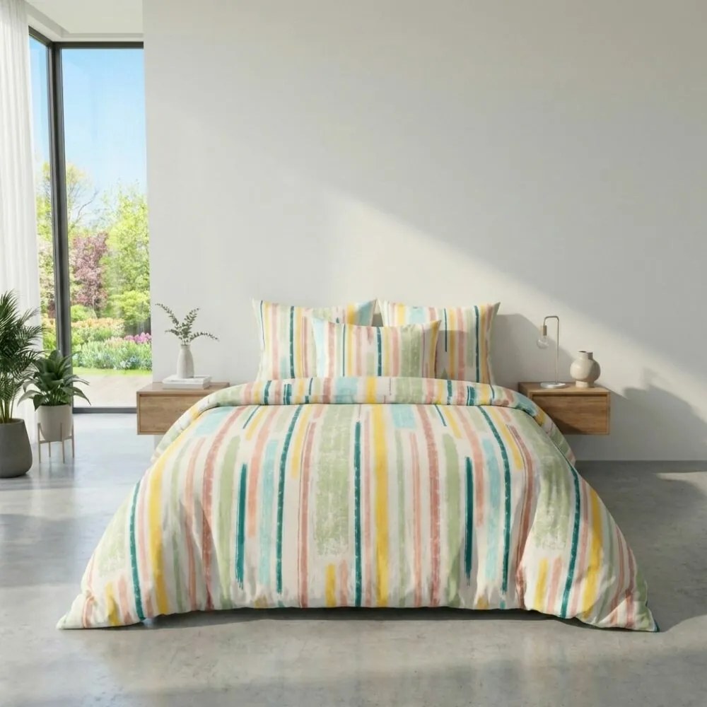Kvalitex Pościel bawełniana renforcé Happy, 140 × 200 cm, 70 × 90 cm