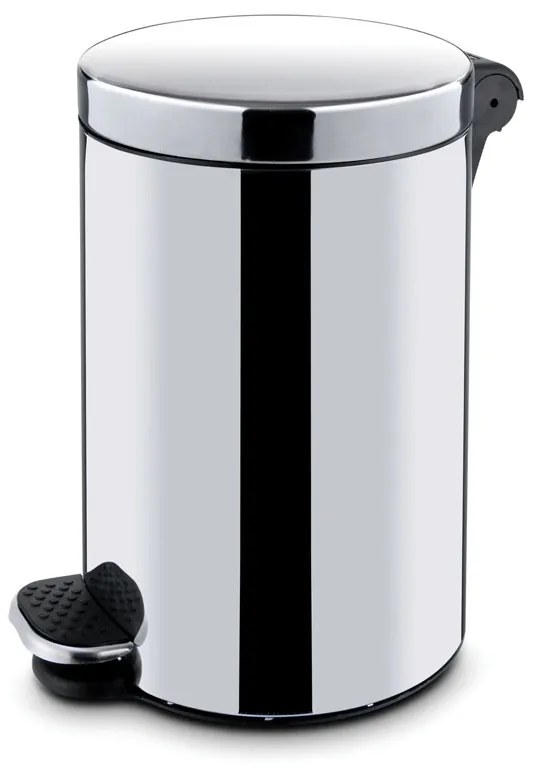Kosz z pedałem,śmietnik, 12l, nierdzewny błyszczący