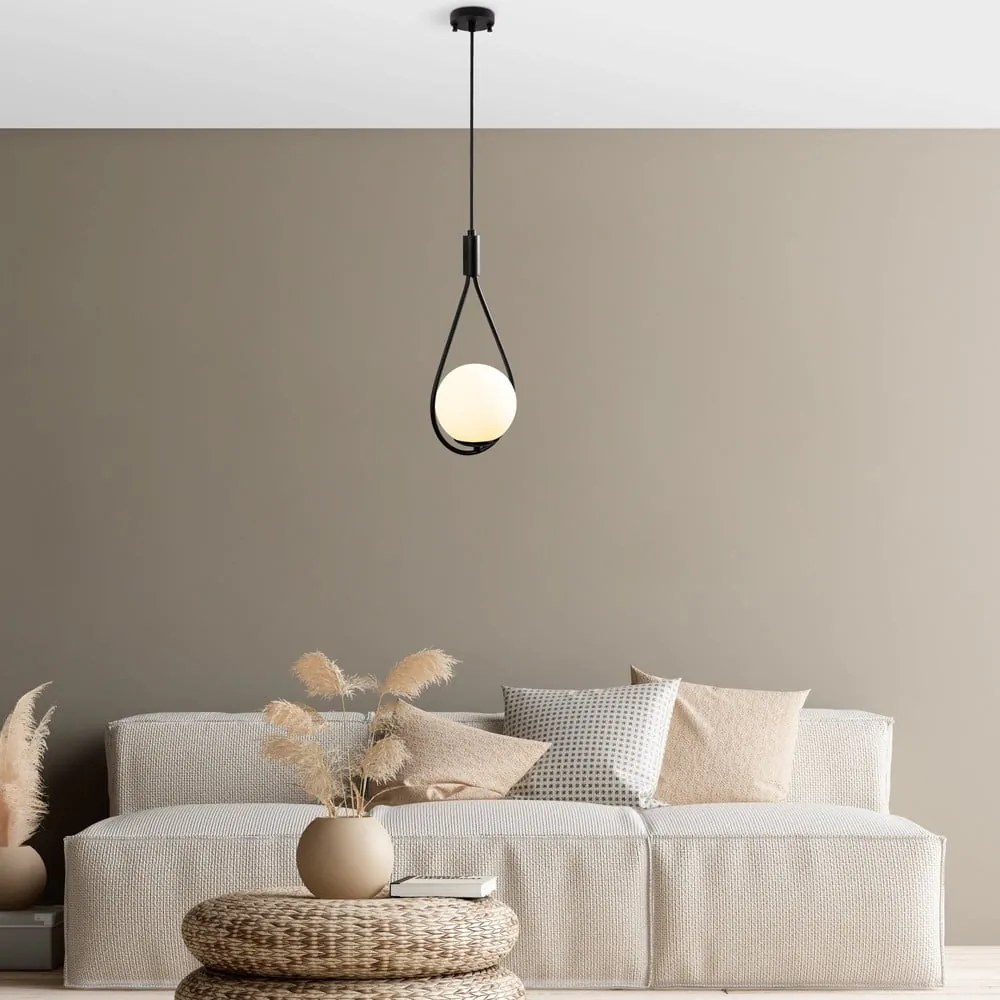 Lampa wisząca ze szklanym kloszem Sessiz – Opviq lights