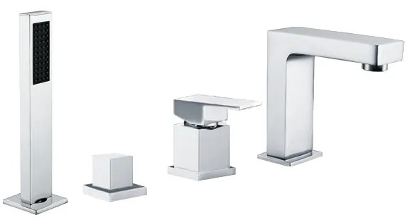 Mexen Cube bateria wannowa, chrom - 72932-00