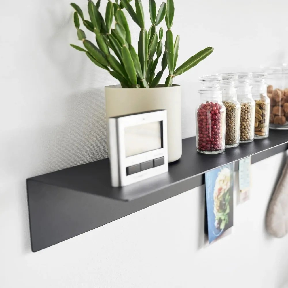 Czarna metalowa półka 90 cm – YAMAZAKI