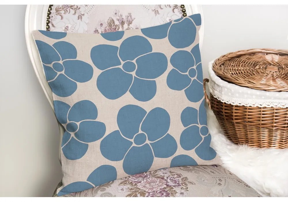 Poszewka na poduszkę 43x43 cm Blue Meadow – Mila Home