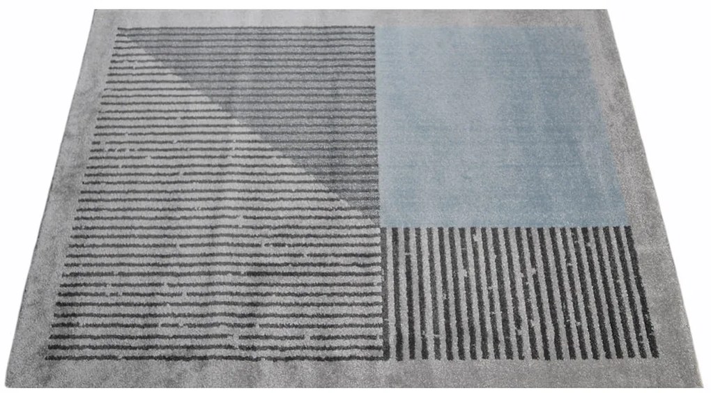 Dywan nowoczesny Lara szaro-niebieski 140 cm x 200 cm
