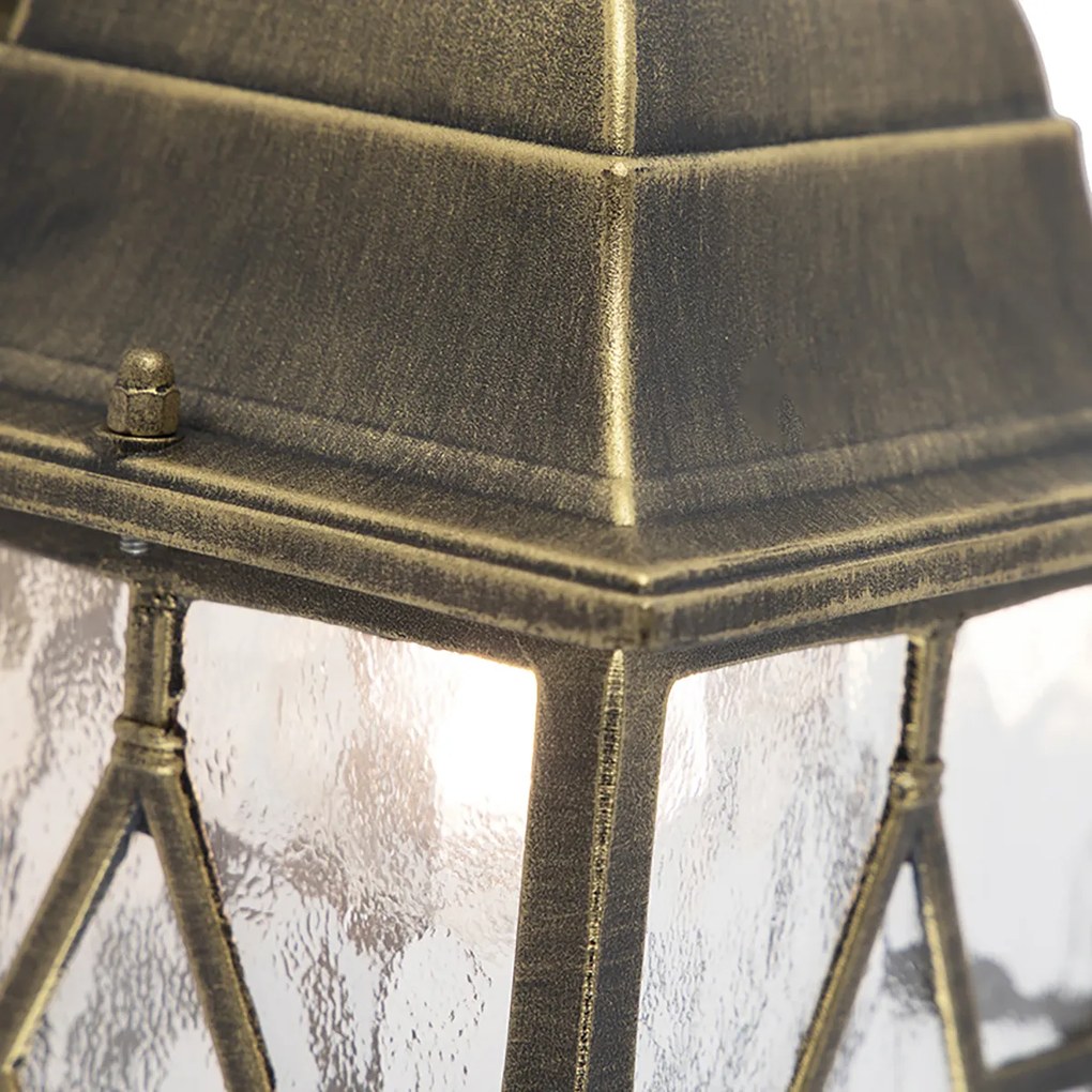 Zestaw 2 romantycznych lamp ściennych zewnętrznych brązowych - London