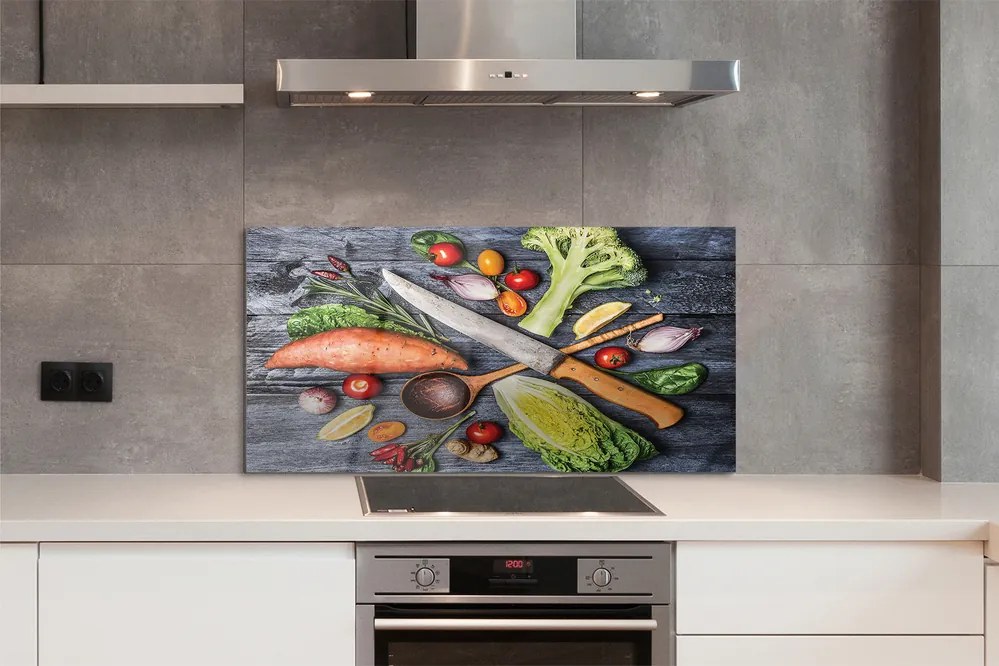 Panel nad Blat Kuchenny Przygotowanie Warzywnego Posiłku