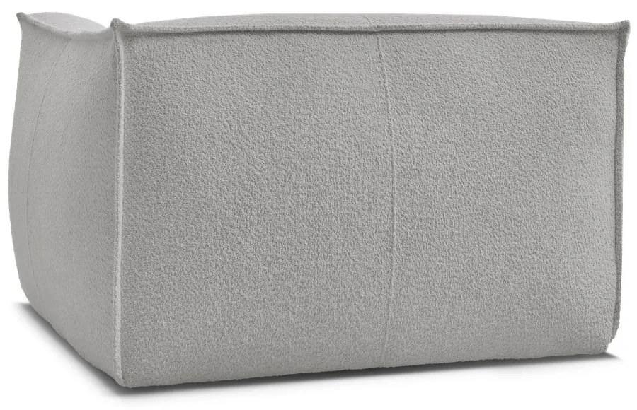 Jasnoszary fotel z materiału bouclé Giorgia – Bobochic Paris