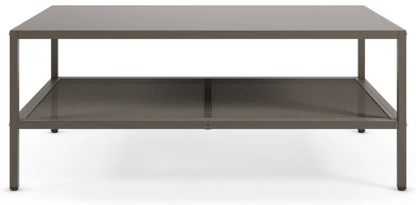 Szary metalowy stolik 60x100 cm Fayna – Marckeric