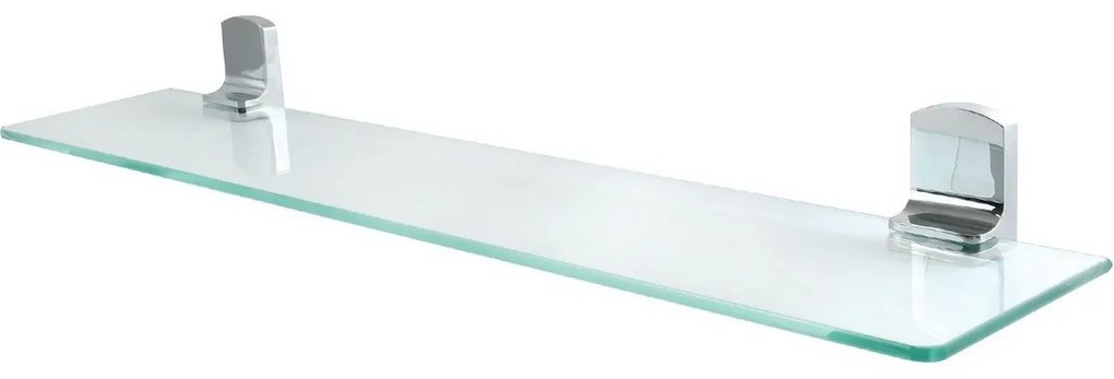 Spirella Szklana półka ścienna Taku 60 cm, błyszcząca stal nierdzewna
