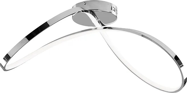 Lampa sufitowa Infinity z metalu i polerowanego chromowanego aluminium ze zintegrowaną diodą LED dł. 70 x 30 BL239-PCR