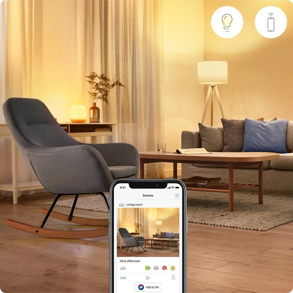 Inteligentna żarówka LED z gwintem E27, 7 W – WiZ