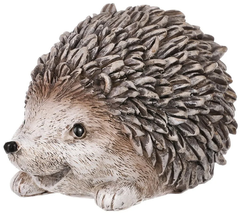Dekoracja ogrodowa Jeż, 16 x 10 x 9 cm, polyresin