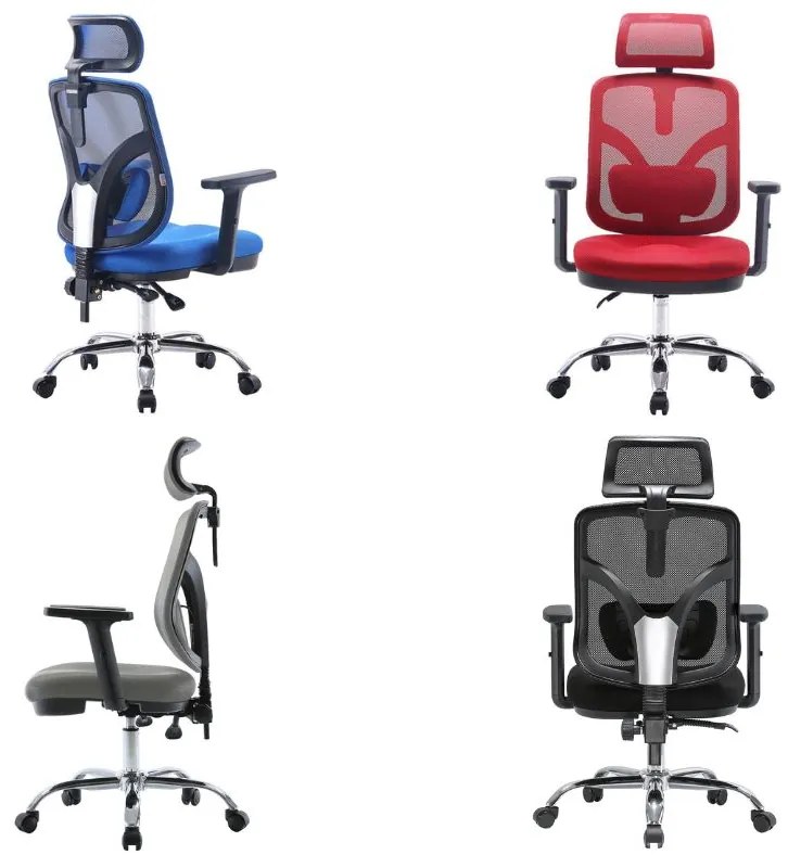 Ergonomiczne krzesło biurowe Jokasta, zgodne z normą BHP