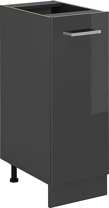 Szafka apteczna antracyt wysoki połysk 30x46x81.6 r-line