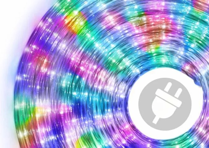 LED świetlny kabel - 480 diod, 20 m, kolorowy