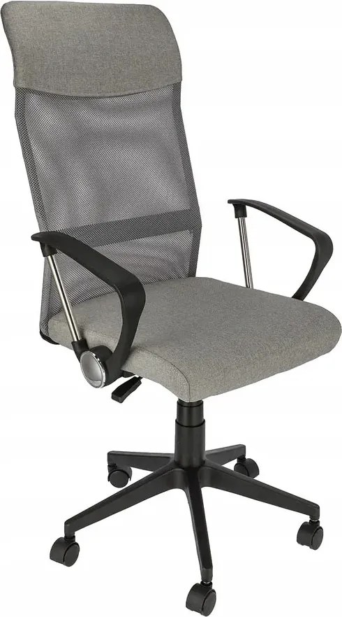 Szary fotel obrotowy biurowy D1-E31