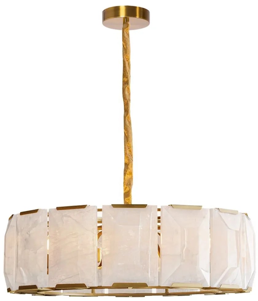 LAMPA SUFITOWA WISZĄCA APP1797-8CP ZŁOTA SZCZOTKOWANA