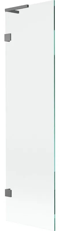 Mexen Lunar L parawan nawannowy 1-skrzydłowy 50 x 150 cm, transparent, gun metal - 897L-050-000-95-00