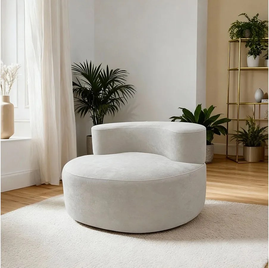 Coco Living Fotel do salonu Milo 1-osobowy – biały