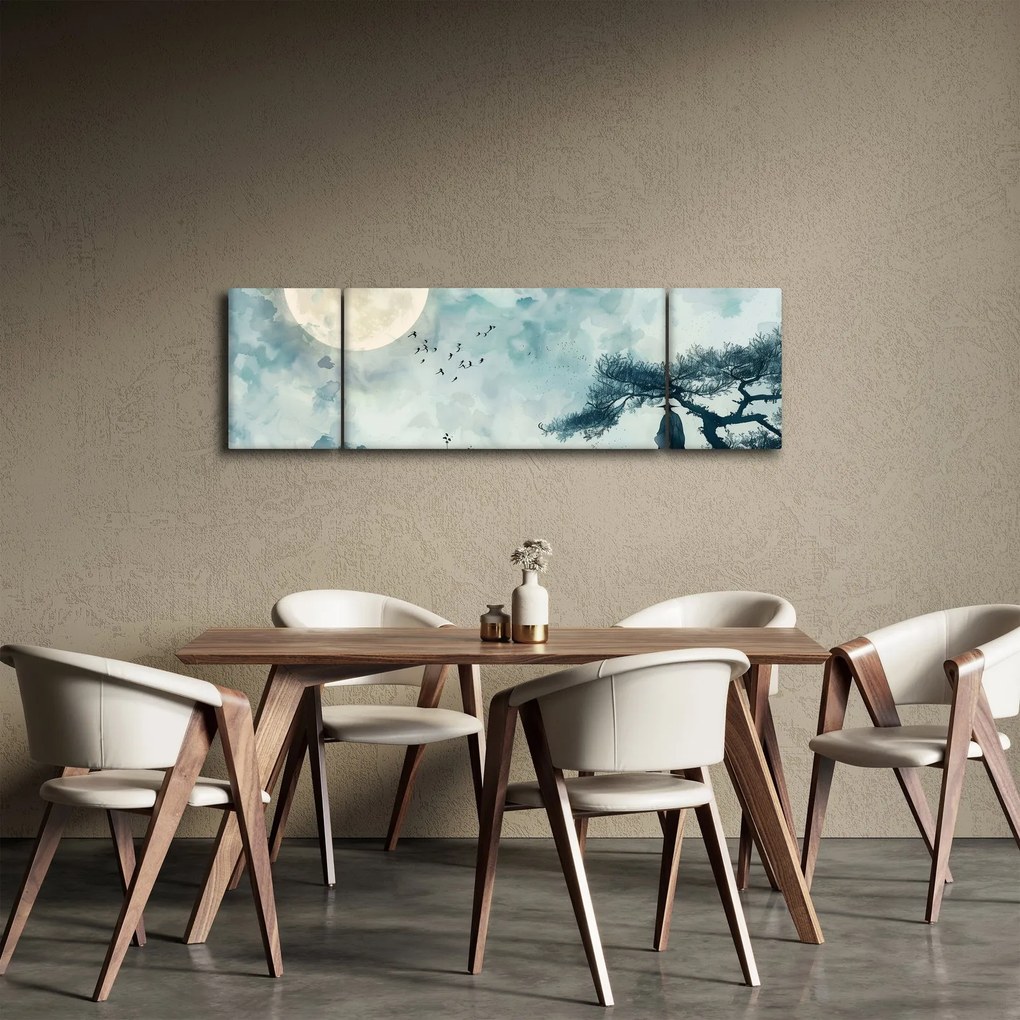 Obraz - Malowanie księżyca w pełni (170x50 cm)