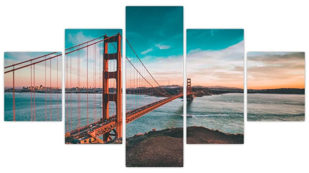 Obraz - Golden Gate, San Francisco (125x70 cm)