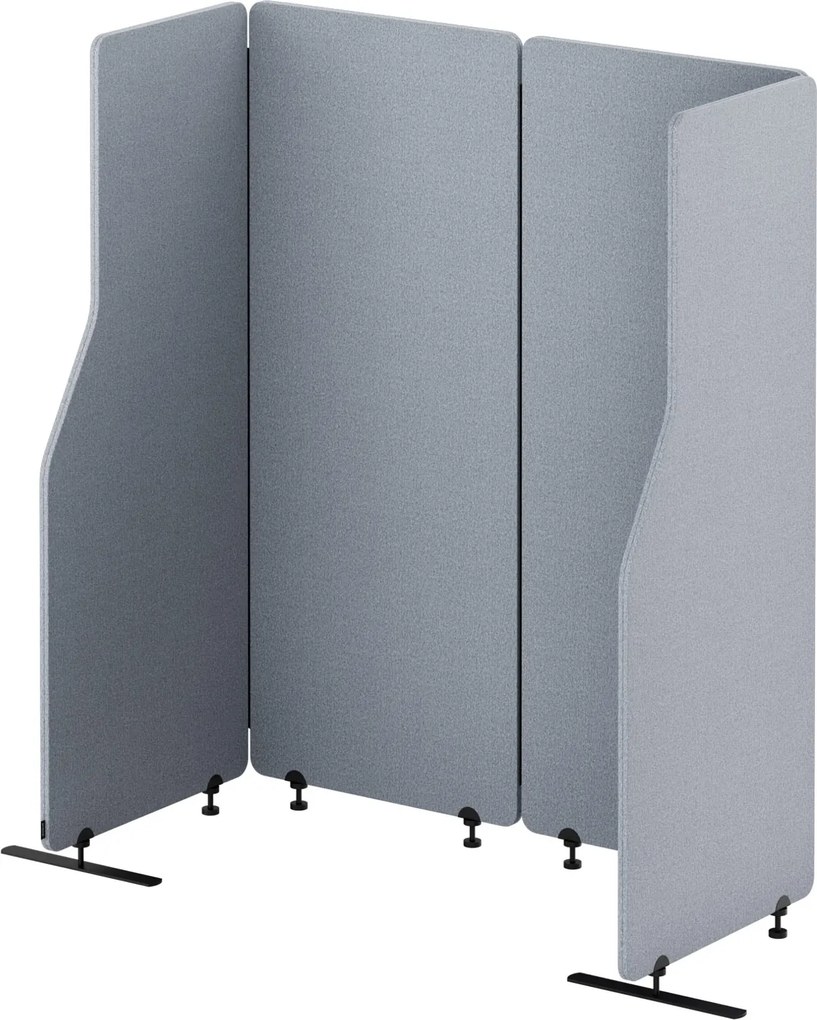 Parawan akustyczny Sadie, kolor Moon Dust, rozmiar 240/145 cm