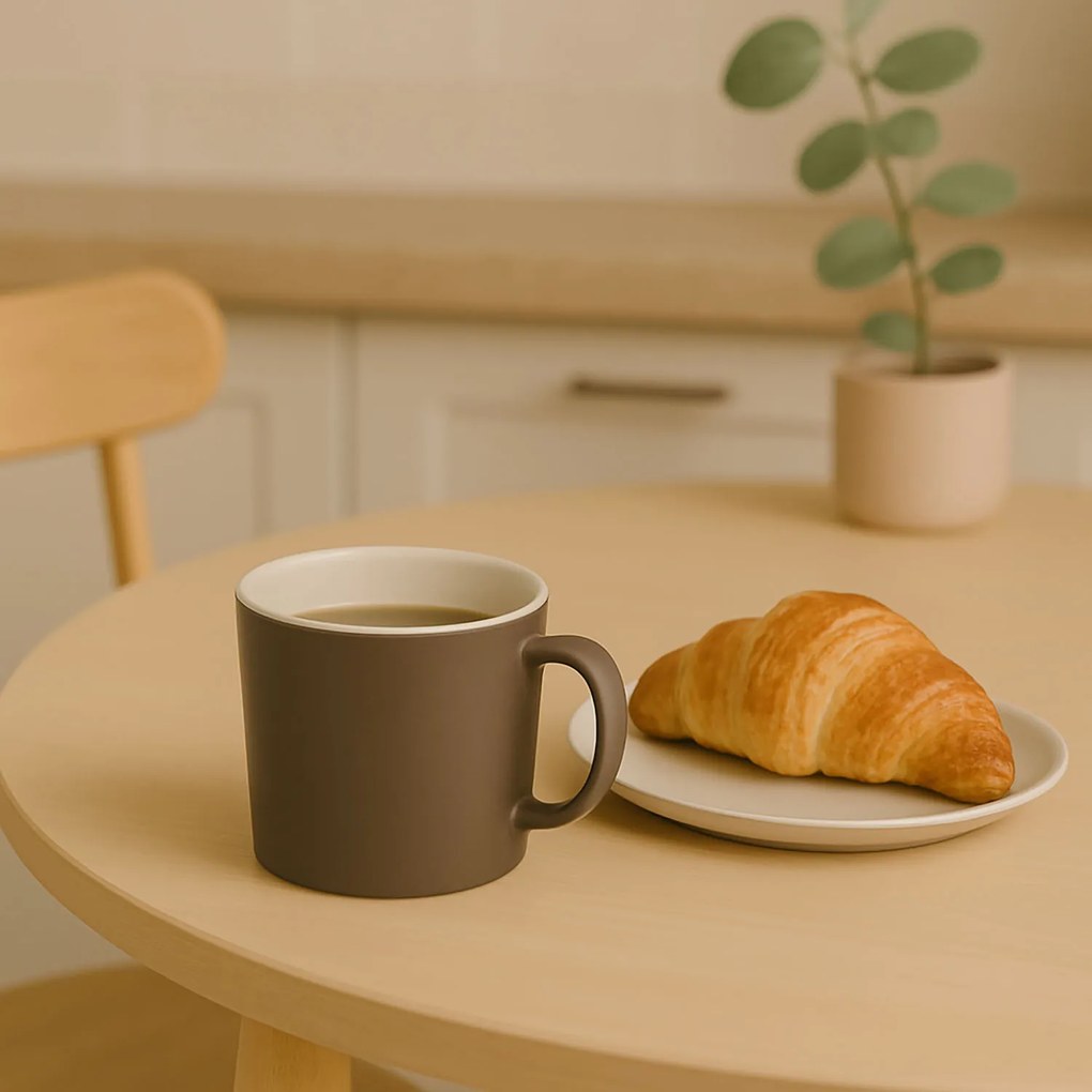Kubek porcelanowy z uchwytem NATURE, 380 ml