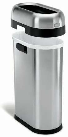 Simplehuman Kosz na śmieci do pomieszczeńhandlowych 50 l, stal nierdzewna