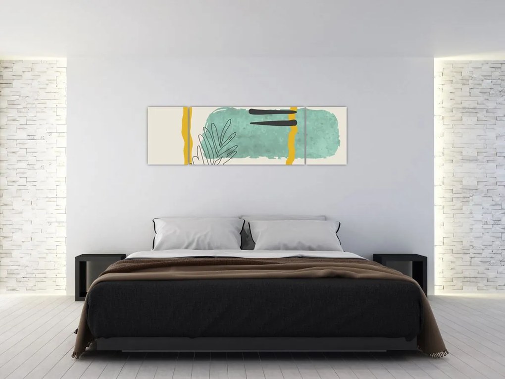 Obraz - Arkusze abstrakcyjne N⁰2 (170x50 cm)