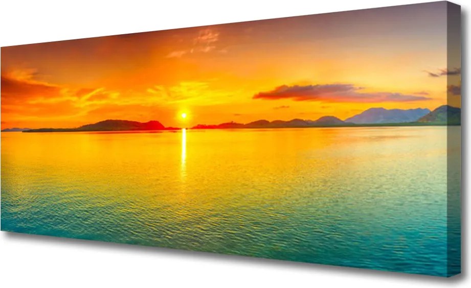 Obraz na płótnie Lśniąca Tafla Morza