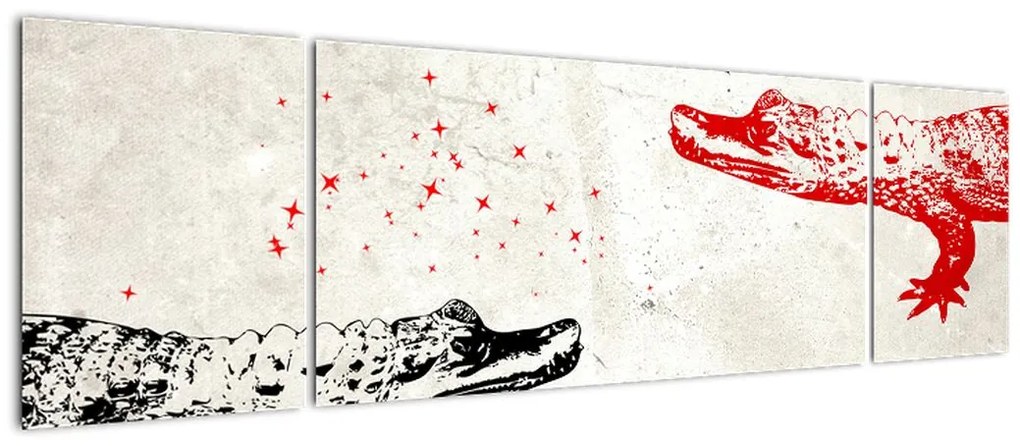 Obraz - Krokodyle (170x50 cm)
