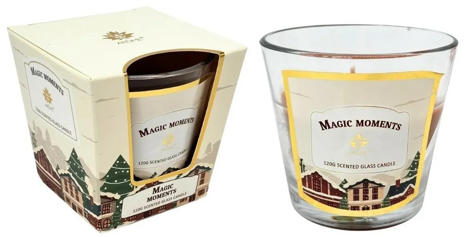 Świeca zapachowa w szklanym słoiku, Magic Moments,120 g