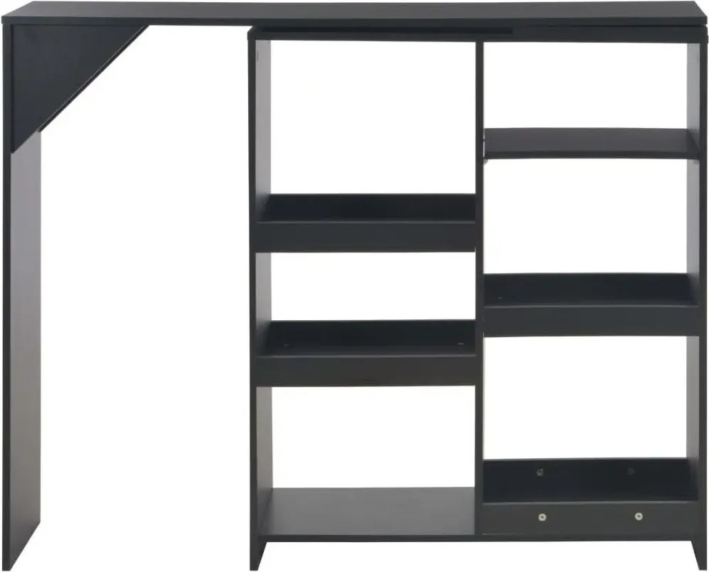 Stolik barowy z ruchomym regałem B2-F34