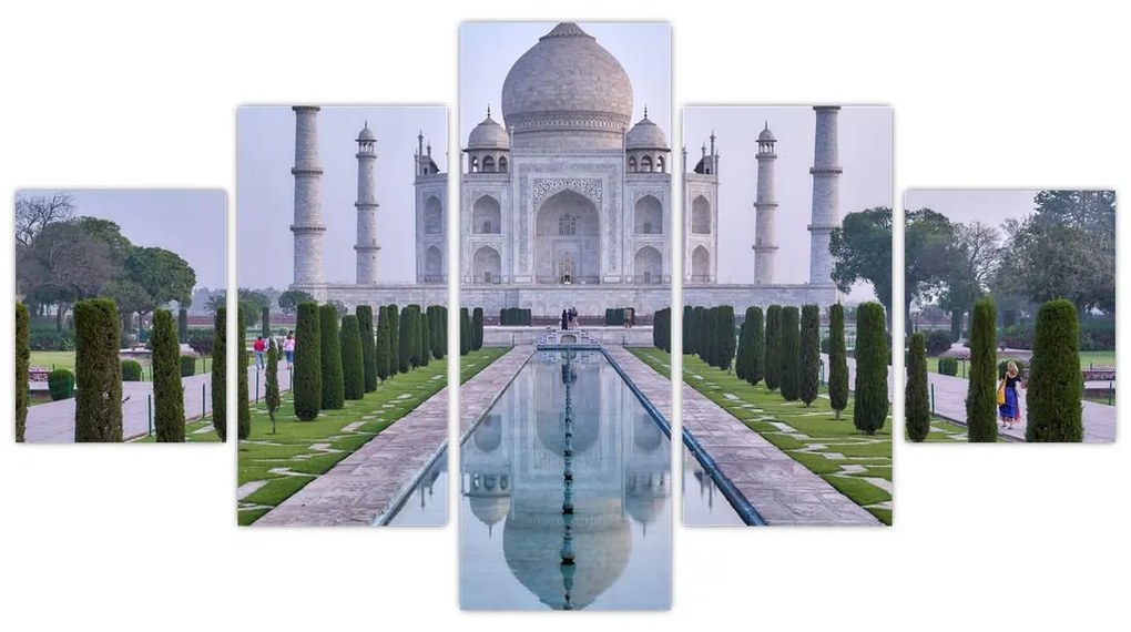 Obraz - Taj Mahal o wschodzie słońca (125x70 cm)