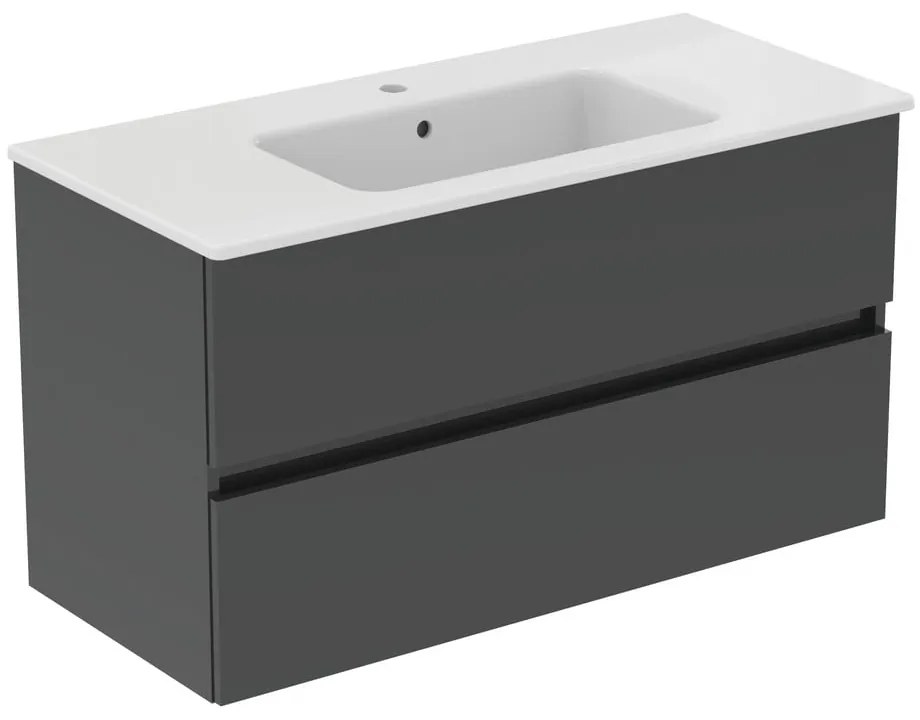 Szara wisząca szafka pod umywalkę 100x55 cm Eurovit+ – Ideal Standard