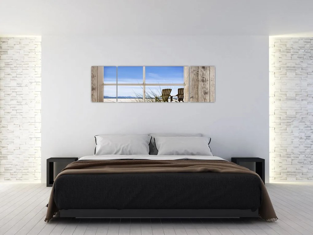 Obraz - Widok z okna (170x50 cm)