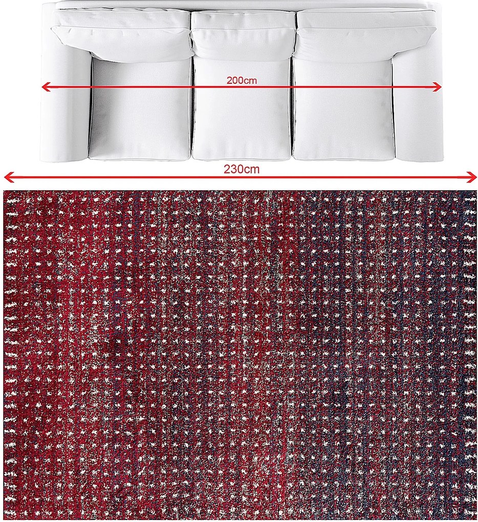 Dywan Royal cherry red/navy 160x230cm