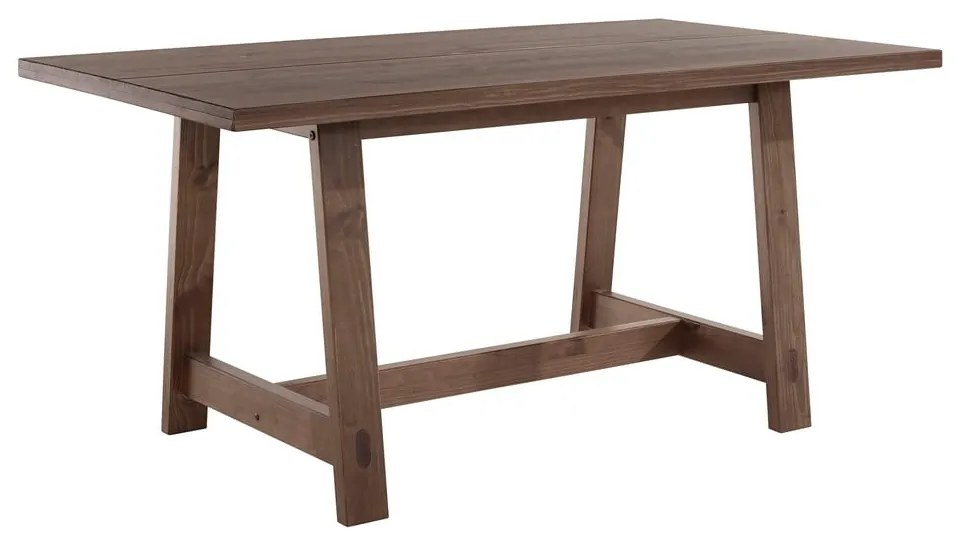 Brązowy stół z litego drewna sosnowego 90x160 cm Derby – Støraa