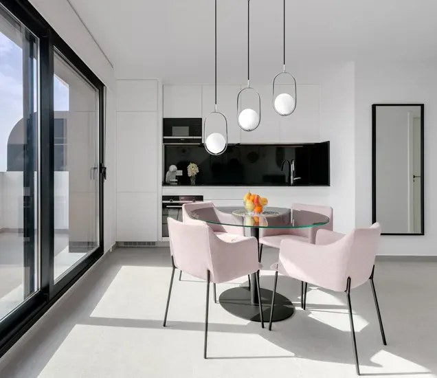 Wisząca srebrna lampa glamour nad stół - Z2-N57